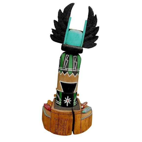 Hopi Katchina Katsina Native American Doll Crow Mother Angwusnasomtaka Pashano - Picture 4 of 16